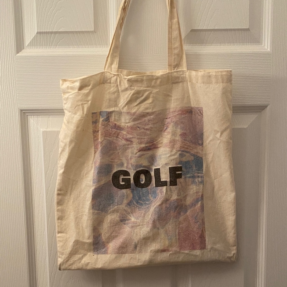 Golf Wang Artistic Canvas Tote Bag - Cream, Black, Blue, Pink